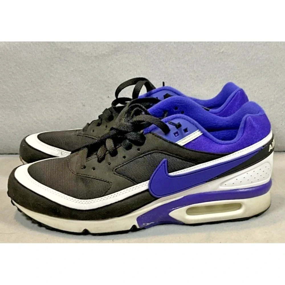 2015 Nike Air Max BW Ultra Black Purple White Shoes Mens Size 10.5 819522-051